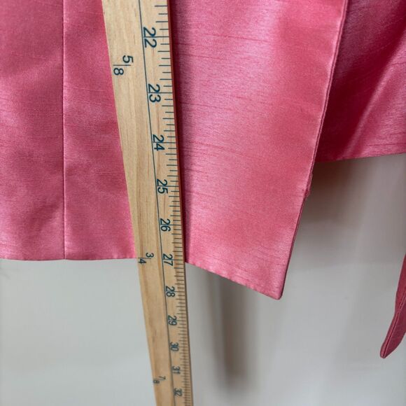 Le Bos Pastel Pink Taffeta Blazer Jacket Tank Set Women 20W Satin Church Wedding - Picture 5 of 10